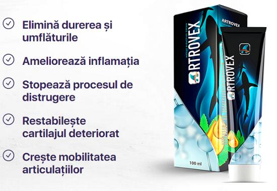 Artrovex Crema pt. Dureri de Spate – pret, pareri, prospect, farmacii, forum